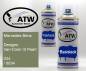 Preview: Mercedes-Benz, Designo Vari-Color III Pearl, 034 / 0034: 400ml Sprühdose + 400ml Klarlack - Set, von ATW Autoteile West.